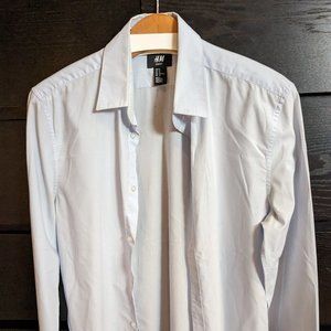 Light Blue Dress Shirt - H&M - Medium - Slim Fit